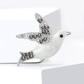 Alloy Enamel Peace Dove Brooch For Suit Cardigan Decoration view 3