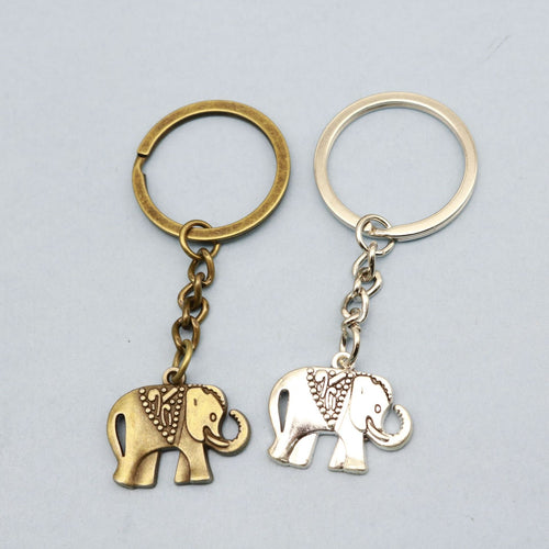 Zinc Alloy Elephant Shape Keychain For Bag Charm Gift