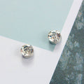 Six Color Round Crystal Look Magnetic Stud Earrings view 6