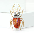 Enamel Alloy Longhorn Beetle Brooch For Unisex Clothing Accessories view 3