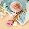 Pink-White Pink-Floral-Tassel Pink-Frost