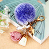 Pink-White Pink-Floral-Tassel Blue-Frost