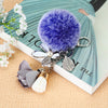 Gray-White Gray-Floral-Tassel Blue-Frost