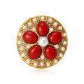 Alloy Flower Brooch Pin For Womens Suits And Coats view 1