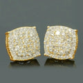 Bling Shiny Geometric Stud Earrings Unisex Hip Hop Versatile Commuter Ear Jewelry view 2