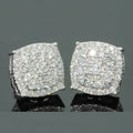 Bling Shiny Geometric Stud Earrings Unisex Hip Hop Versatile Commuter Ear Jewelry view 1