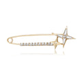 Alloy Rhinestone Cross Star Brooch Pin For Women's Apparel view 1