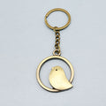 Zinc Alloy Round Bird Knot Keychain For Bag Charm Gift view 1