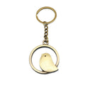 Zinc Alloy Round Bird Knot Keychain For Bag Charm Gift view 5