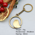 Zinc Alloy Round Bird Knot Keychain For Bag Charm Gift view 2