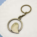 Zinc Alloy Round Bird Knot Keychain For Bag Charm Gift view 4
