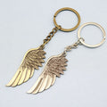 Metal Large Angel Wings Keychain Bag Charm Gift view 1