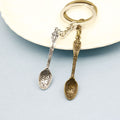 Metal Spoon Keychain For Bag Charm Key Ring Gift view 3
