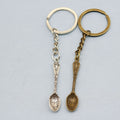 Metal Spoon Keychain For Bag Charm Key Ring Gift view 1