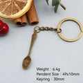 Metal Spoon Keychain For Bag Charm Key Ring Gift view 2