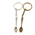 Metal Spoon Keychain For Bag Charm Key Ring Gift view 5