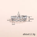 Minimalist Zircon Ring Two Piece Set, Fashion Daily Wear Jewelry Accessories For Women view 4