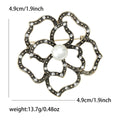 Alloy Enamel Hollow Flower Brooch Pin For Suits And Dresses view 5