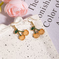 Fresh Cherry Heart Enamel Alloy Drop Hook For Women Minimal Elegant Fashion Earrings view 3
