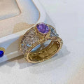 Luxury Exotic Style Single Ring For Women, European American Fashion Jewelry Accessory view 3