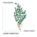 Alloy Rhinestone Willow Bouquet Brooch For Women's Apparel Decoration view 6