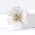 Alloy Acrylic Flower Brooch Pin For Suits Coats And Apparel view 4