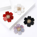 Alloy Acrylic Flower Brooch Pin For Suits Coats And Apparel view 2