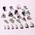 200Pcs DIY Stainless Steel Flat Tongue Clip Edge Crimp Cord Ends For Necklace Bracelet Making view 1