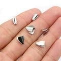 200Pcs DIY Stainless Steel Flat Tongue Clip Edge Crimp Cord Ends For Necklace Bracelet Making view 4