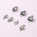 200Pcs DIY Stainless Steel Flat Tongue Clip Edge Crimp Cord Ends For Necklace Bracelet Making view 2