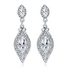 Silver Teardrop Crystal
