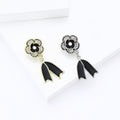 Alloy Rhinestone Camellia Flower Brooch Pin For Women's Apparel view 2