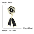 Alloy Rhinestone Camellia Flower Brooch Pin For Women's Apparel view 5