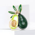 Alloy Enamel Avocado Brooch Pin For Coats Shirts And Apparel view 2