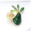 Alloy Enamel Avocado Brooch Pin For Coats Shirts And Apparel view 3