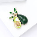 Alloy Enamel Avocado Brooch Pin For Coats Shirts And Apparel view 4