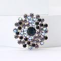 Alloy Color Rhinestone Dandelion Brooch For Elegant Women's Apparel view 4