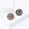 Alloy Color Rhinestone Dandelion Brooch For Elegant Women's Apparel view 2