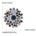 Alloy Color Rhinestone Dandelion Brooch For Elegant Women's Apparel view 5