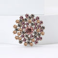 Alloy Color Rhinestone Dandelion Brooch For Elegant Women's Apparel view 3