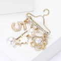 Elegant Alloy Pearl Clothes Hanger Brooch Pin For Coats And Dresses view 4