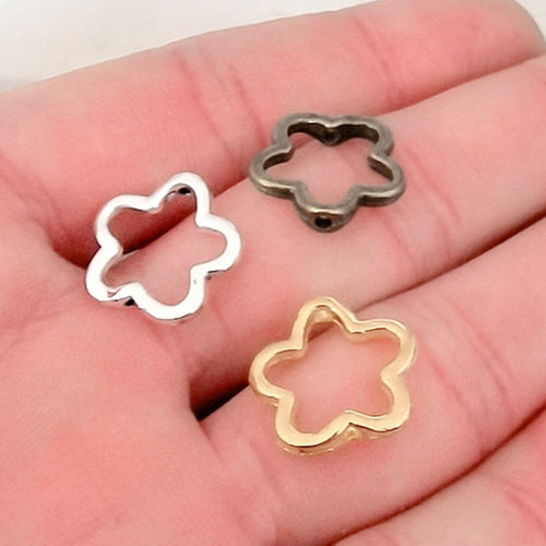 Zinc Alloy Flower Jewelry Findings Accessories for DIY Jewelry Making