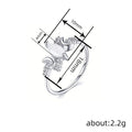 Moon And Marquise Ring For Women, Sweet Elegant Niche Style Cross Border Jewelry view 4