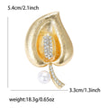 Alloy Enamel Pearl Calla Lily Brooch Pin For Womens Apparel view 4