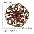 Simple Vintage Alloy Rhinestone Hollow Brooch For Suits And Shirts view 5