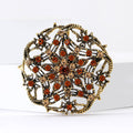 Simple Vintage Alloy Rhinestone Hollow Brooch For Suits And Shirts view 4