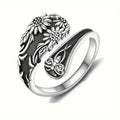 European American Bohemian Petal Bee Ring For Women, New Fashion Jewelry Accessory view 1