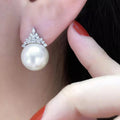 Glossy Luxury Crown Stud Earrings For Women Princess Queen Elegant Fashion Jewelry Accessories view 3