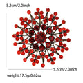 Alloy Rhinestone Sunflower Brooch Pin For Womens Apparel Decoration view 6