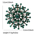 Alloy Rhinestone Sunflower Brooch Pin For Womens Apparel Decoration view 5